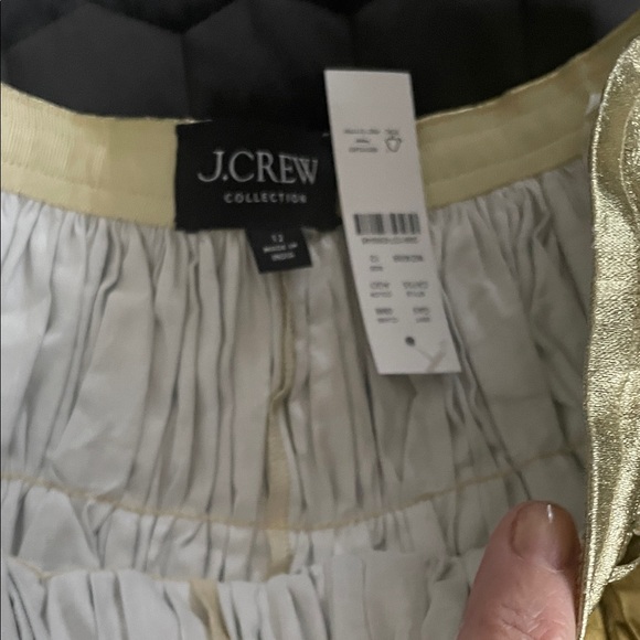 Shiny Gold Skater Skirt - Picture 3 of 5